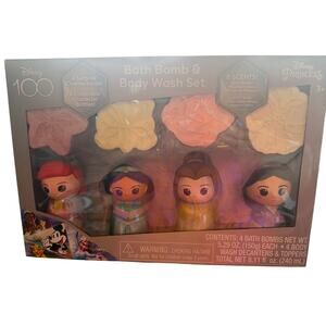 NIB 8pc Disney Princess Bath Bomb and Bath Wash Set
